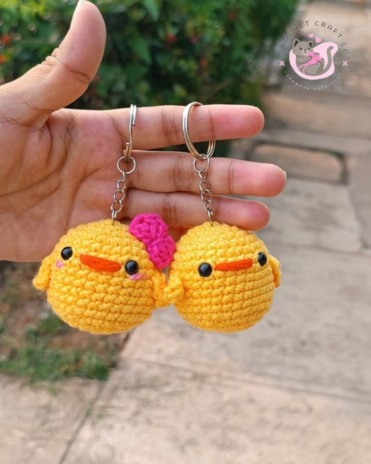 Duck keychain pair