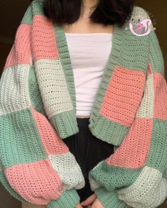 Patchwork cardigan