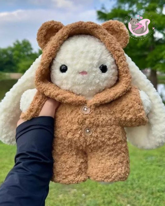Bunny in a onesie plushie