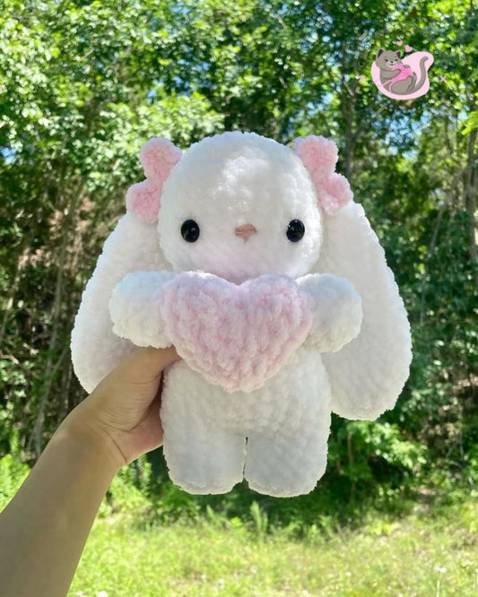 Bunny Plushie holding a heart