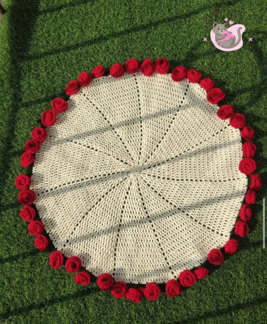 Rose bouquet blanket