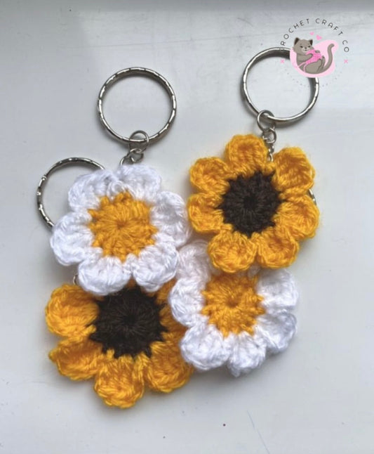 Sunflower keychain