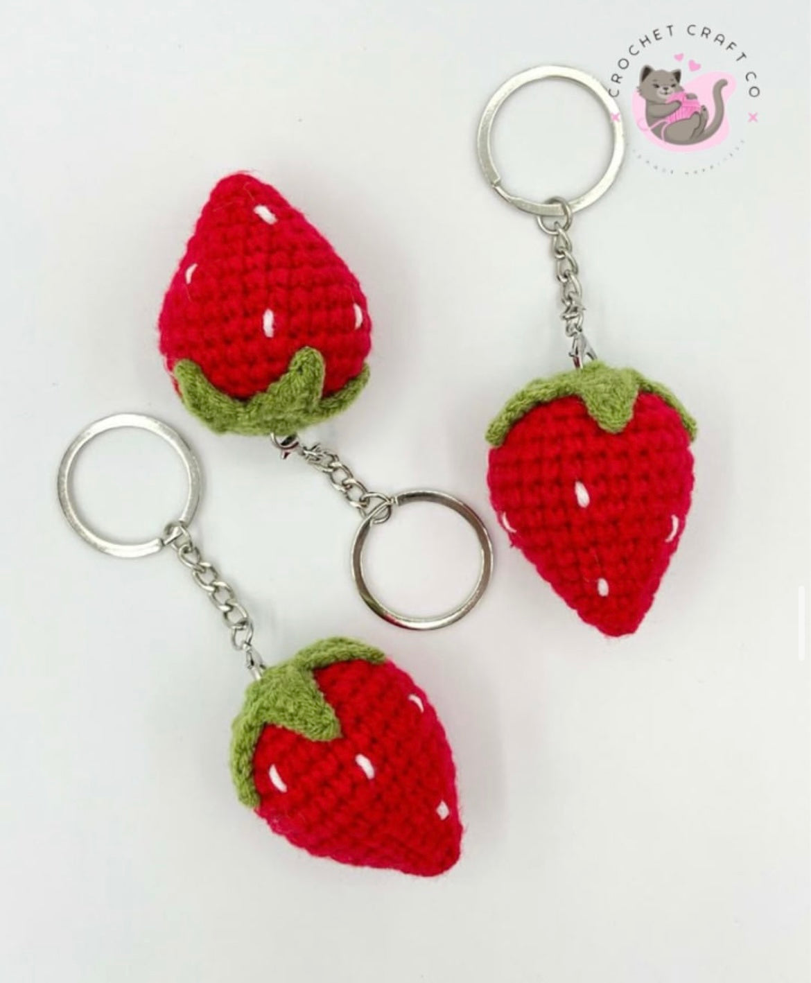 Strawberry keychain