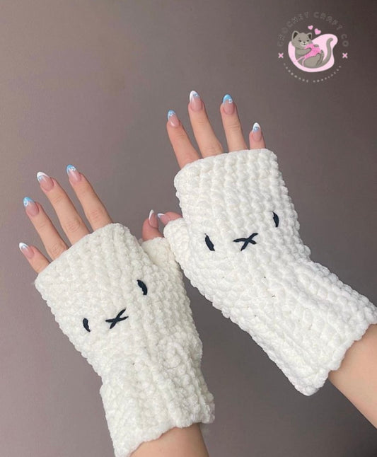 Miffy fingerless gloves
