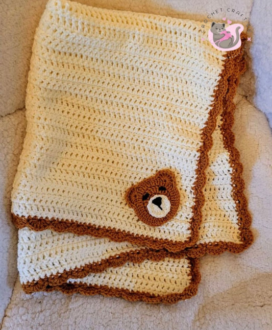 Bear baby blanket