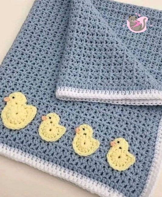Baby blanket with ducks